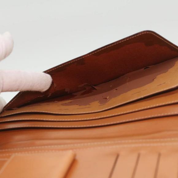 CELINE Macadam Canvas Travel Case PVC Leather Brown Auth am3943 - Picture 10 of 16